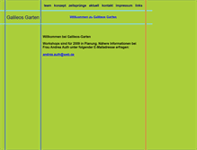 Tablet Screenshot of galileos-garten.de